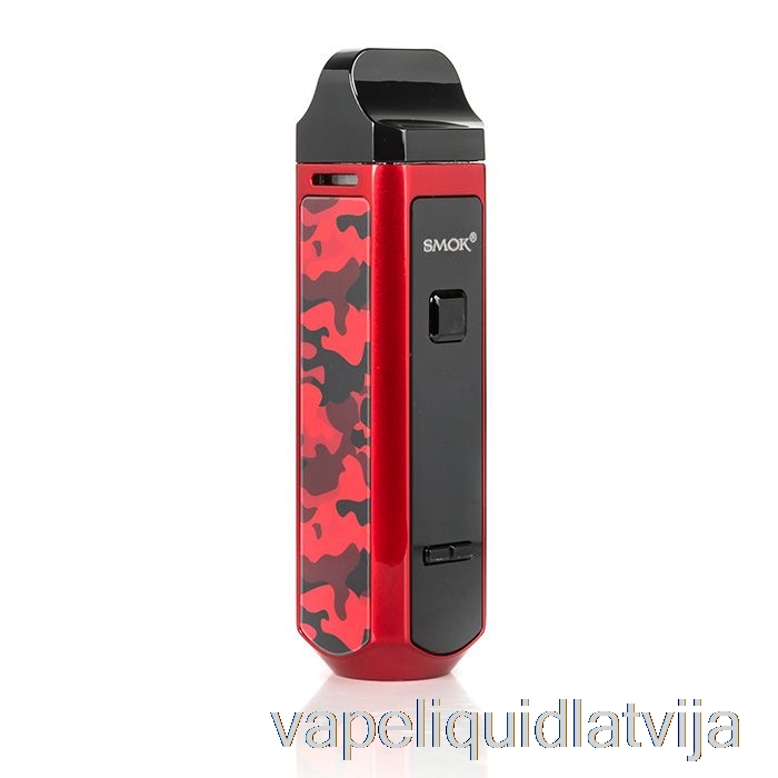 Smok Rpm 40 Pod Mod Komplekts Sarkans Camo Vape šķidrums